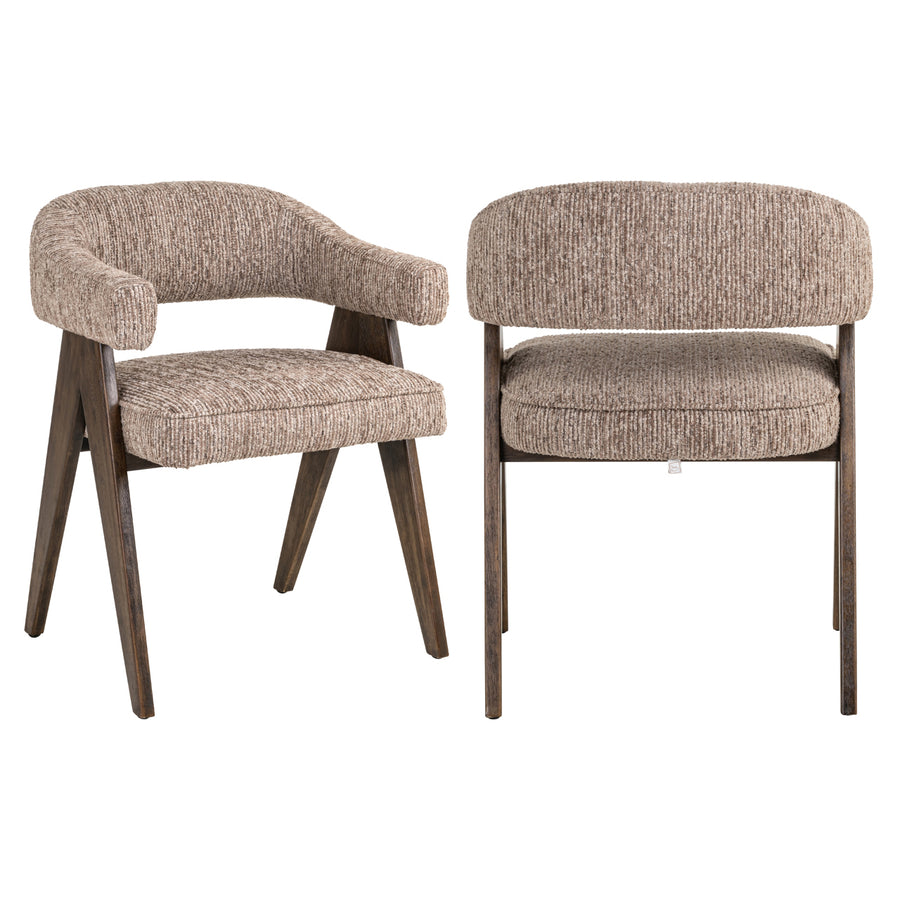 Scaun dining Mori, linear moca, ignifug