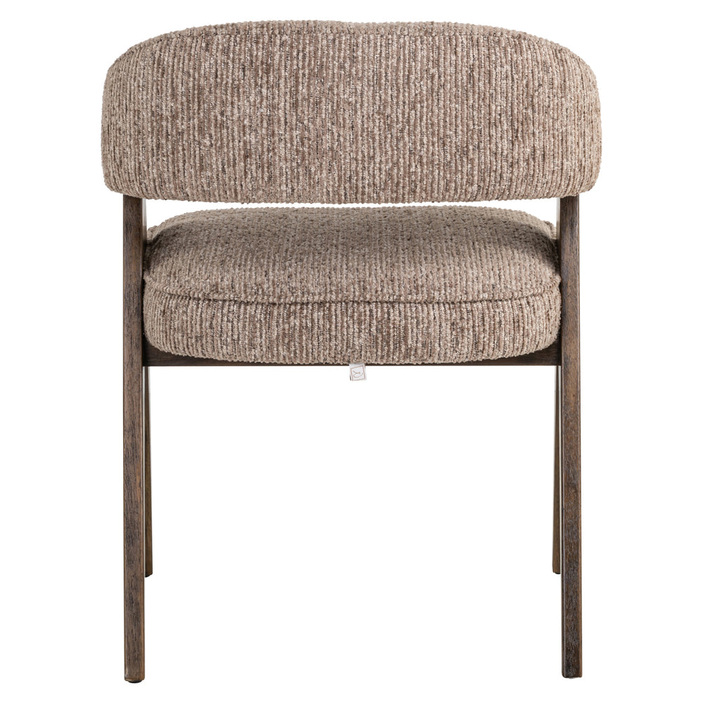 Scaun dining Mori, linear moca, ignifug