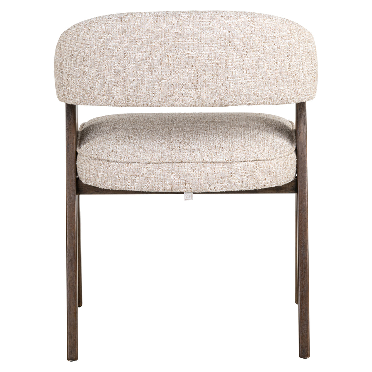 Scaun dining Mori, tweed crem, ignifug