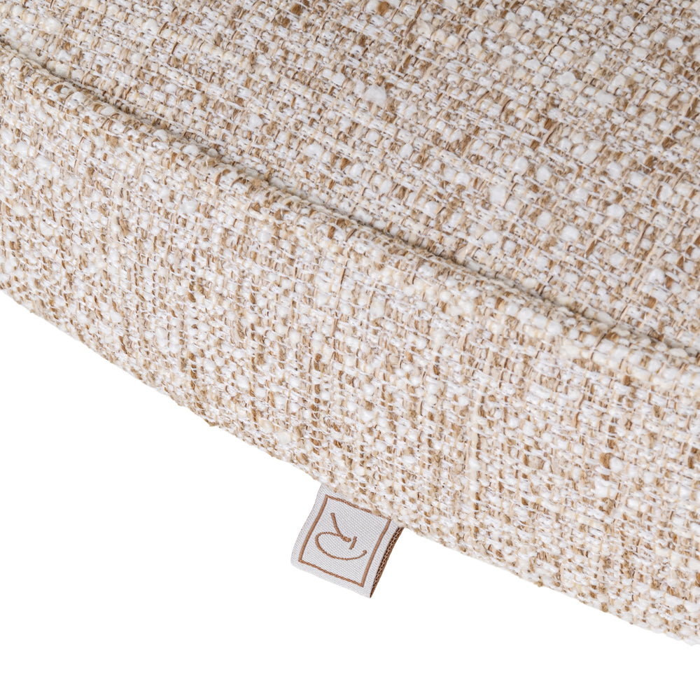 Scaun dining Mori, tweed crem, ignifug