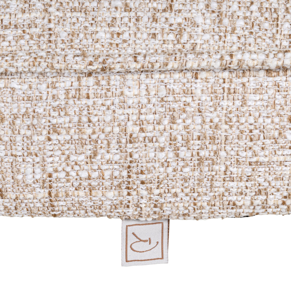 Scaun dining Mori, tweed crem, ignifug
