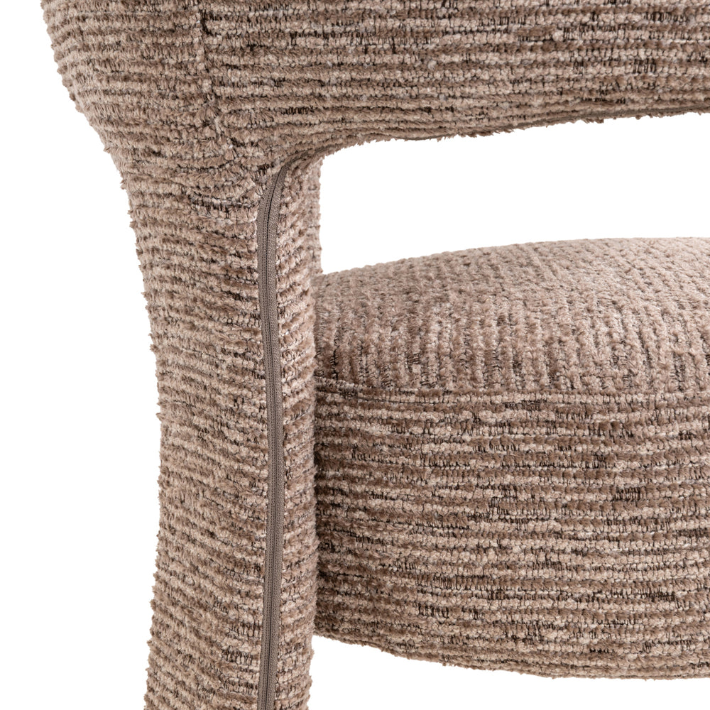 Scaun dining Nerio, linear mocca