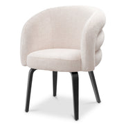 Scaun dining Novelle, Lyssa alb-crem