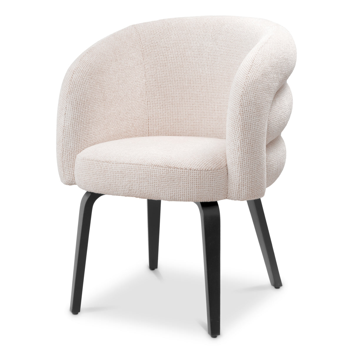 Scaun dining Novelle, Lyssa alb-crem