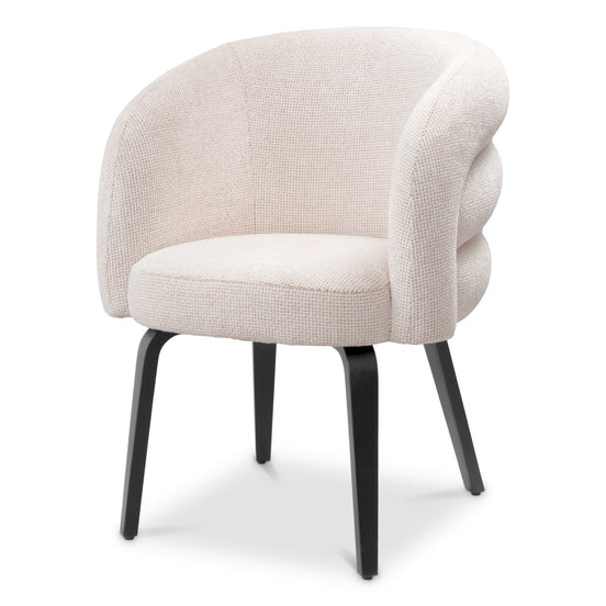 Scaun dining Novelle, Lyssa alb-crem