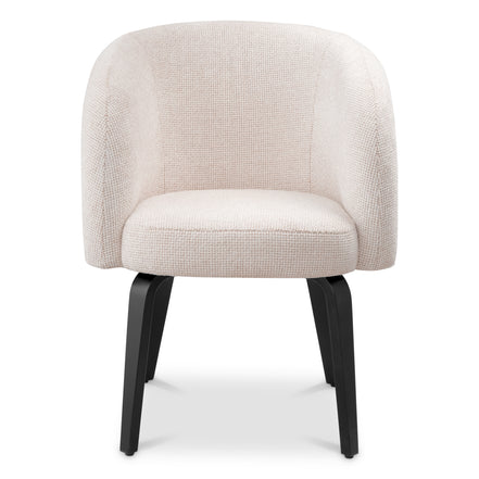 Scaun dining Novelle, Lyssa alb-crem