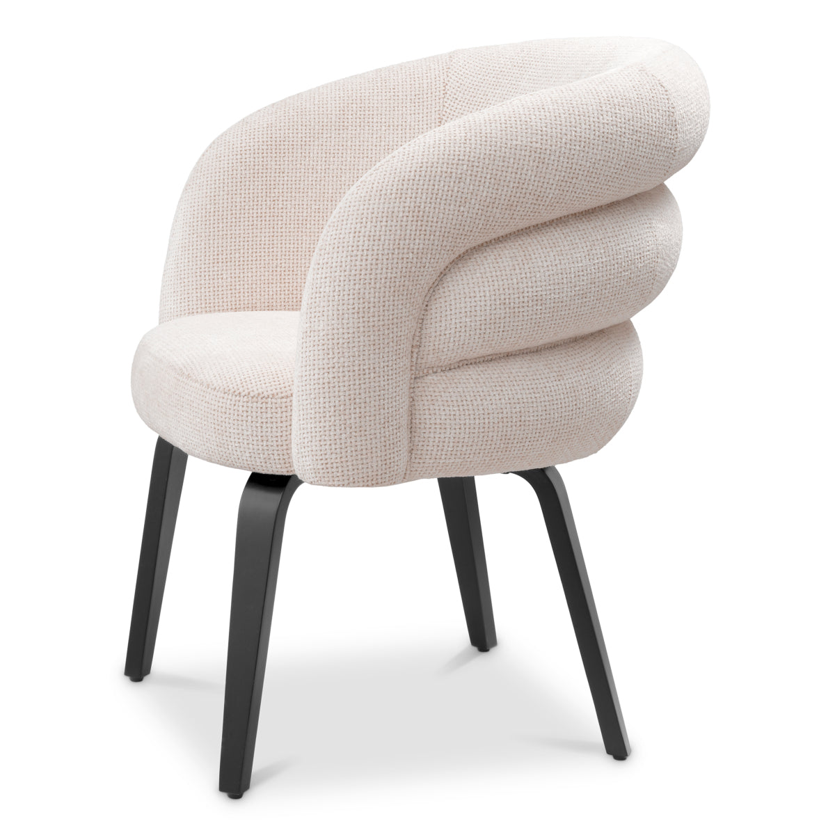 Scaun dining Novelle, Lyssa alb-crem