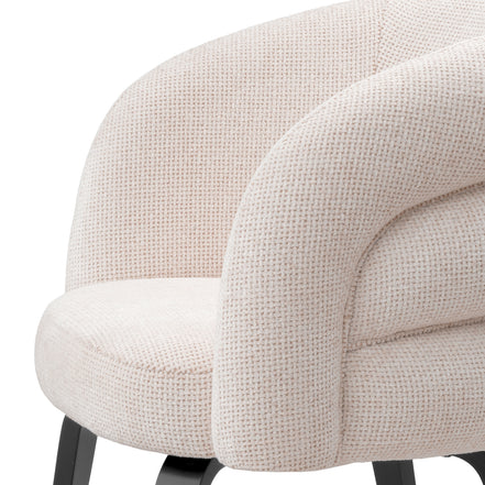 Scaun dining Novelle, Lyssa alb-crem