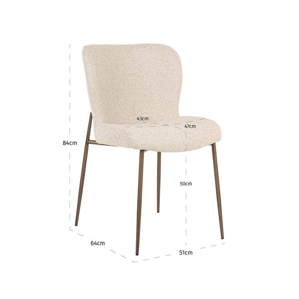 Scaun dining Odarby, biscotti (set de 2)