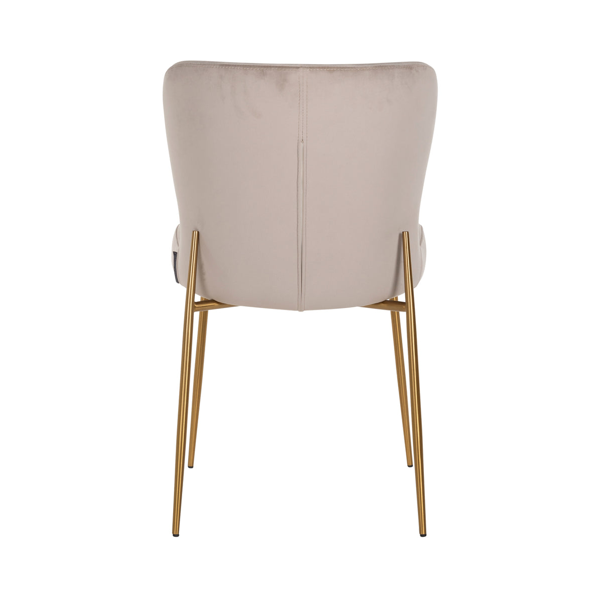 Scaun dining Odessa, catifea kaki, ignifug (set de 2)