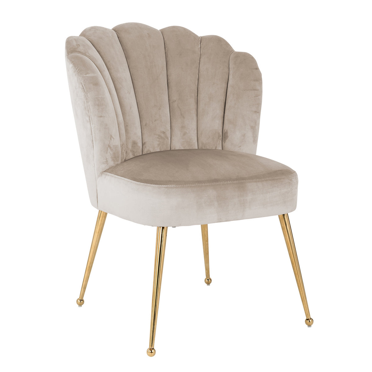 Scaun dining Pippa, catifea kaki
