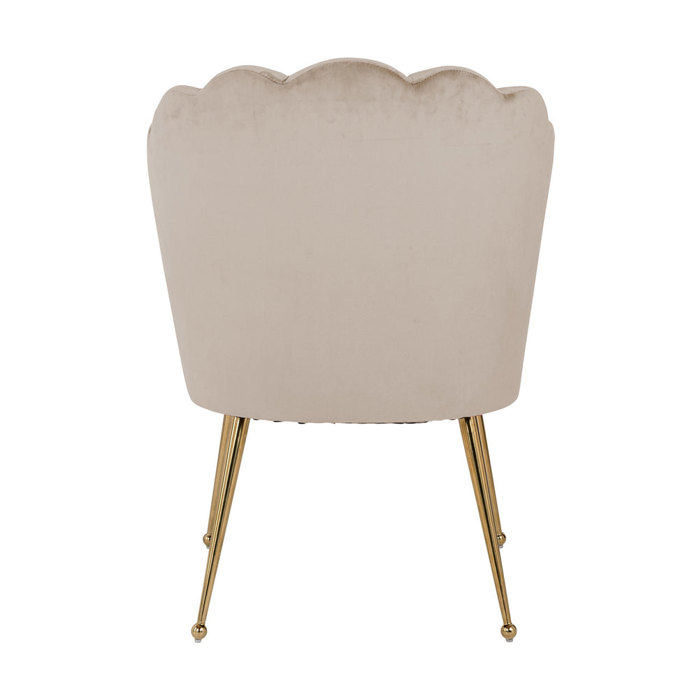 Scaun dining Pippa, catifea kaki