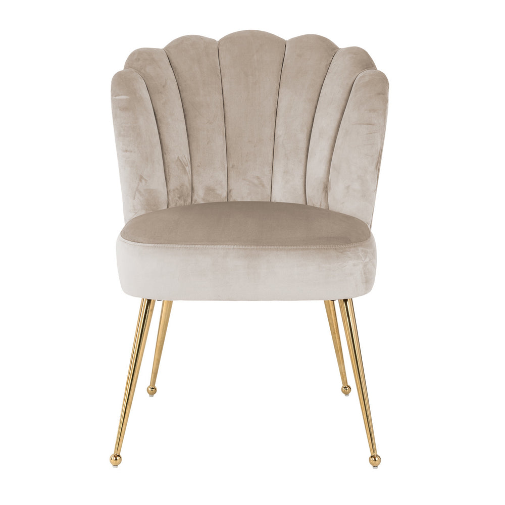 Scaun dining Pippa, catifea kaki