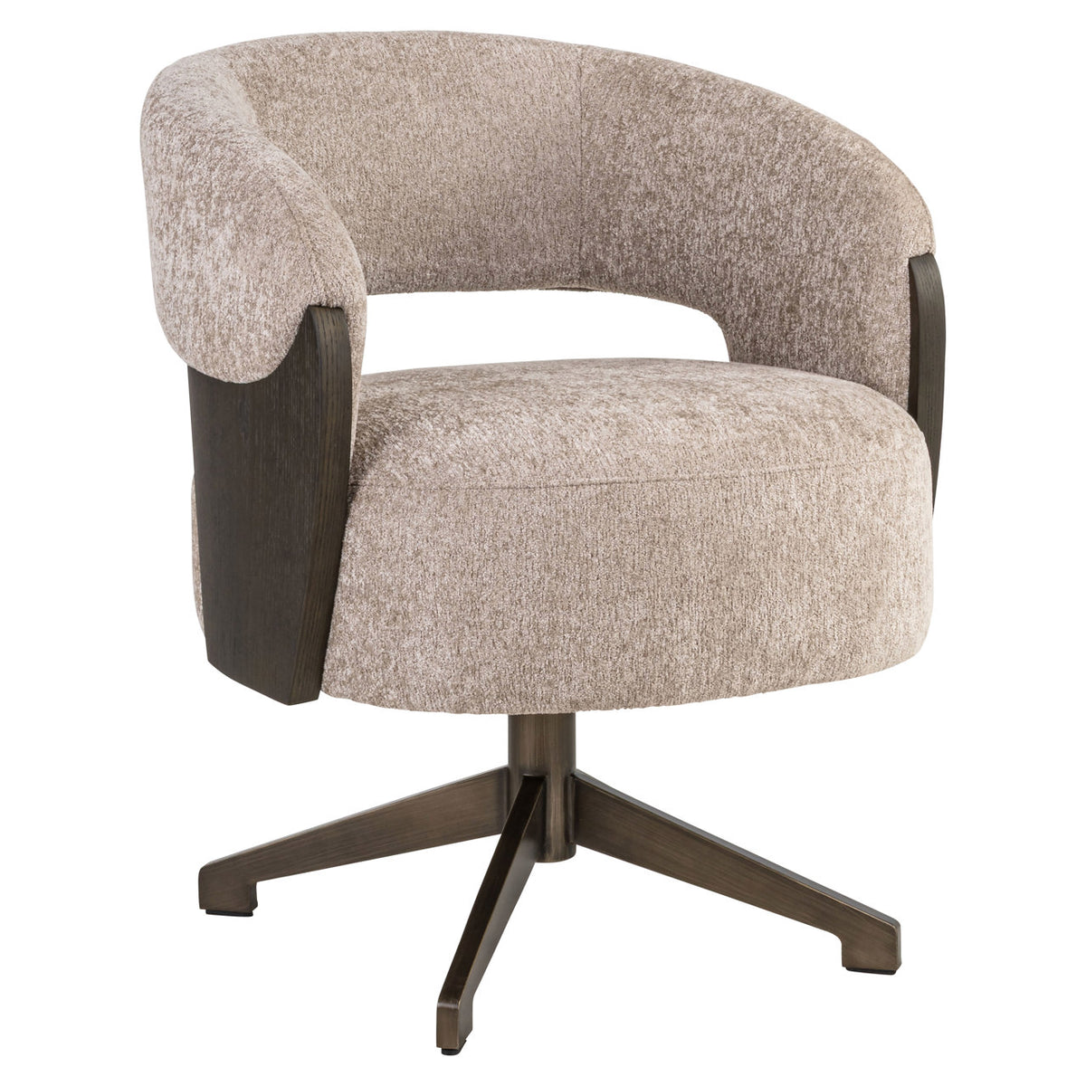Scaun dining Pollux, be easy sand stejar, rotativ