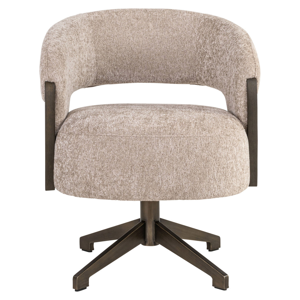 Scaun dining Pollux, be easy sand stejar, rotativ