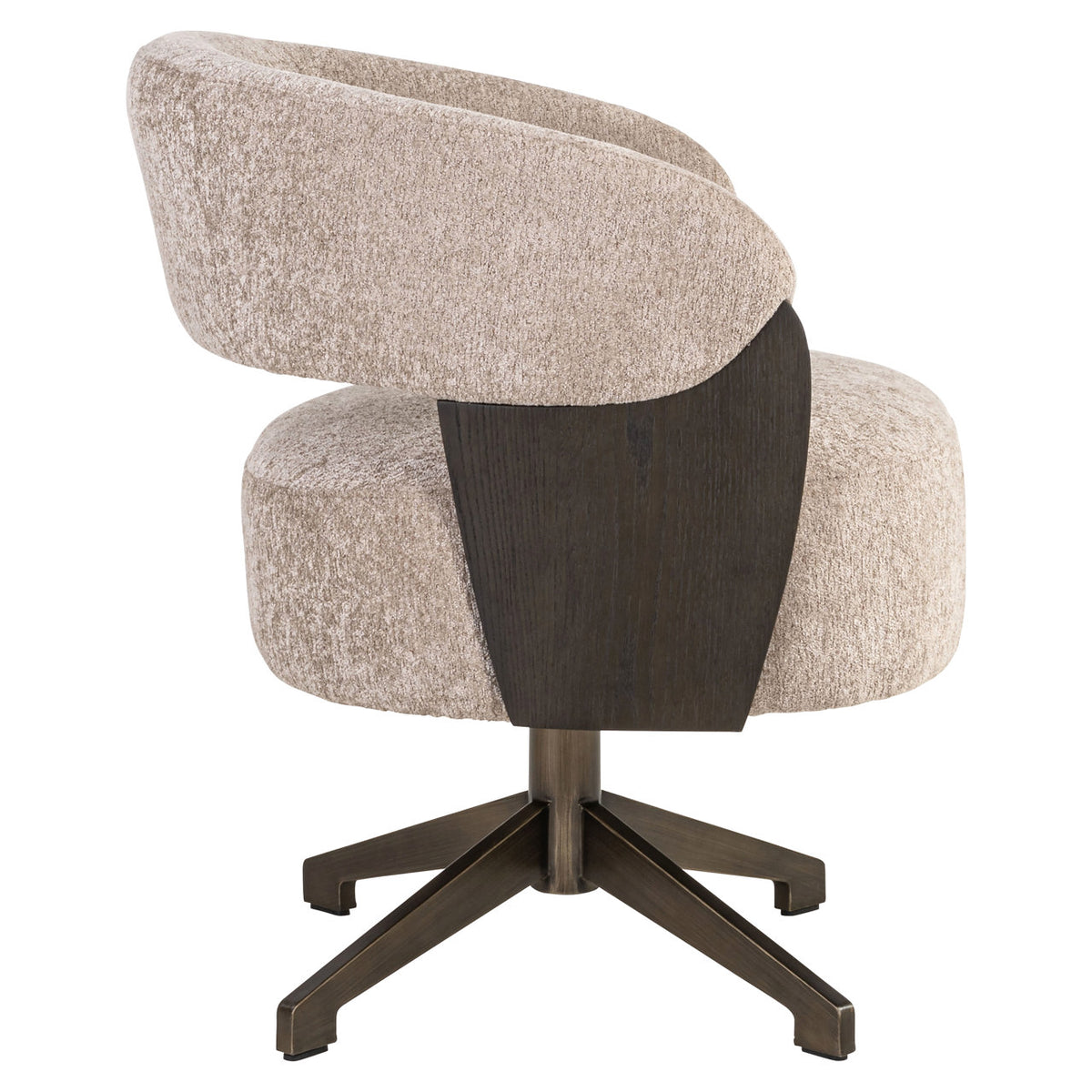 Scaun dining Pollux, be easy sand stejar, rotativ