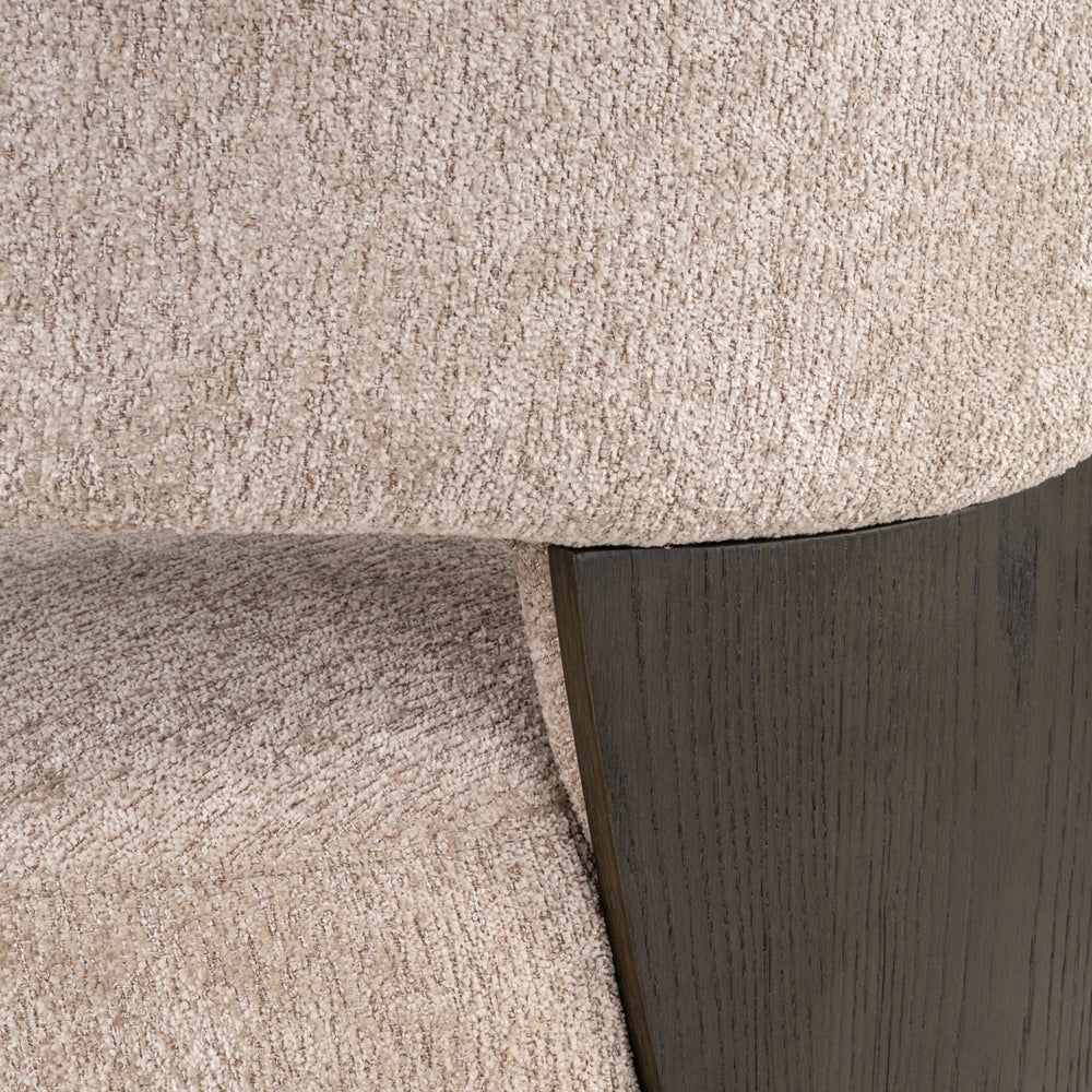 Scaun dining Pollux, be easy sand stejar, rotativ