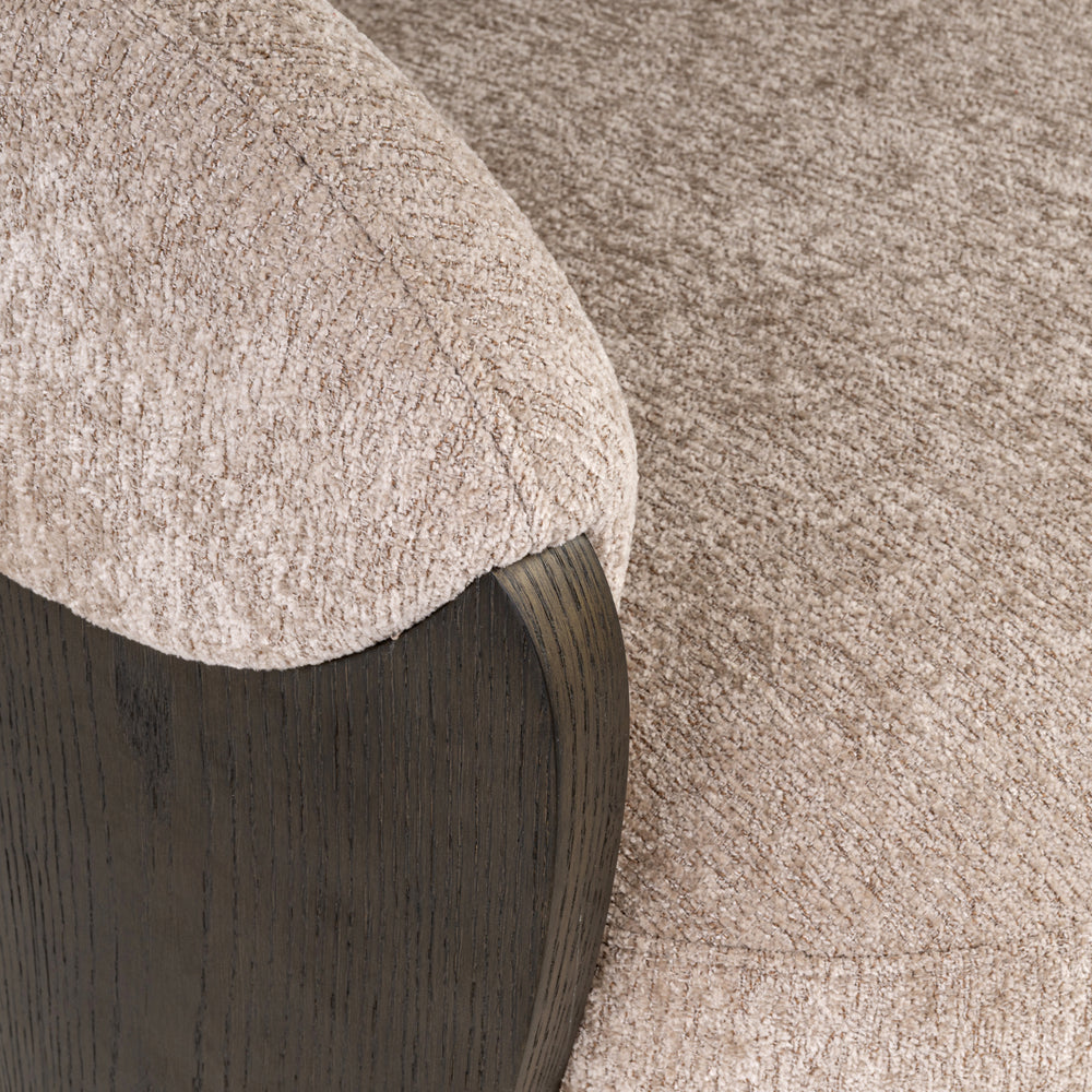 Scaun dining Pollux, be easy sand stejar, rotativ