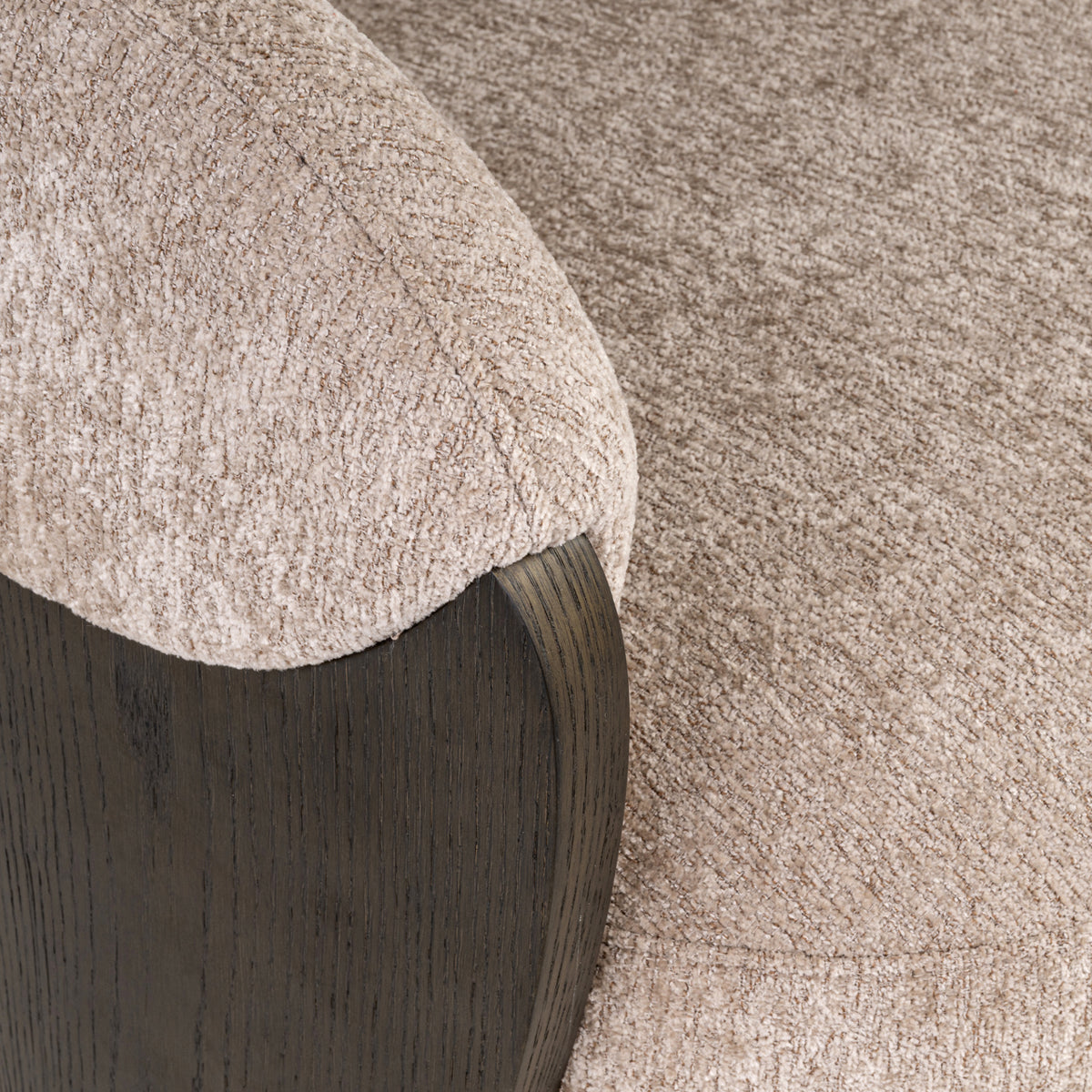 Scaun dining Pollux, be easy sand stejar, rotativ