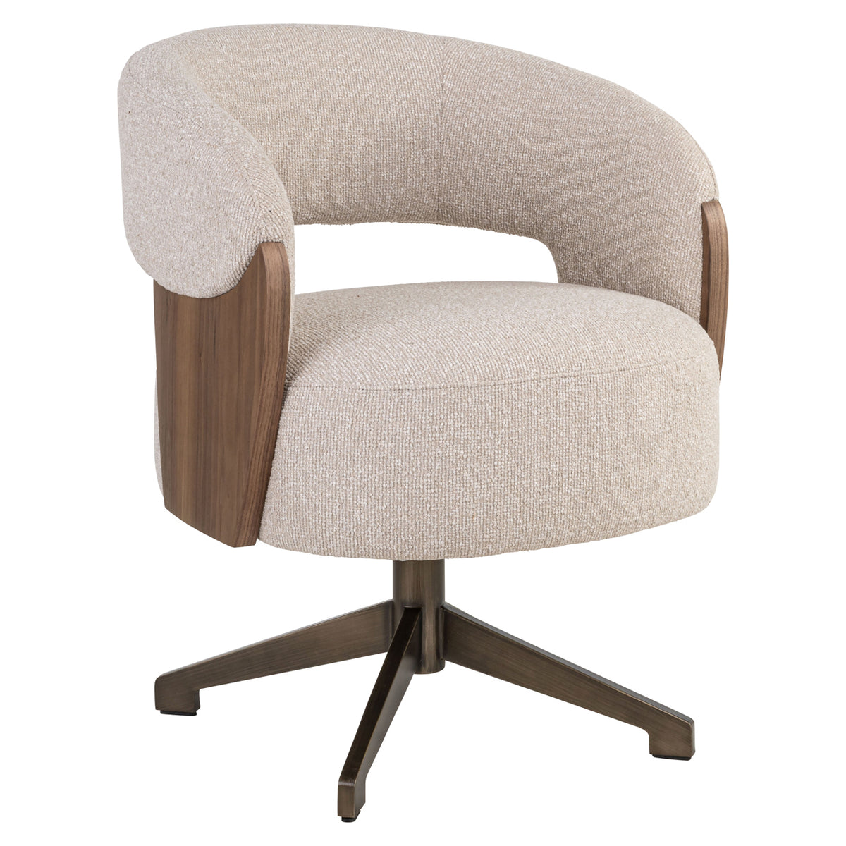 Scaun dining Pollux, lodge desert nuc, rotativ