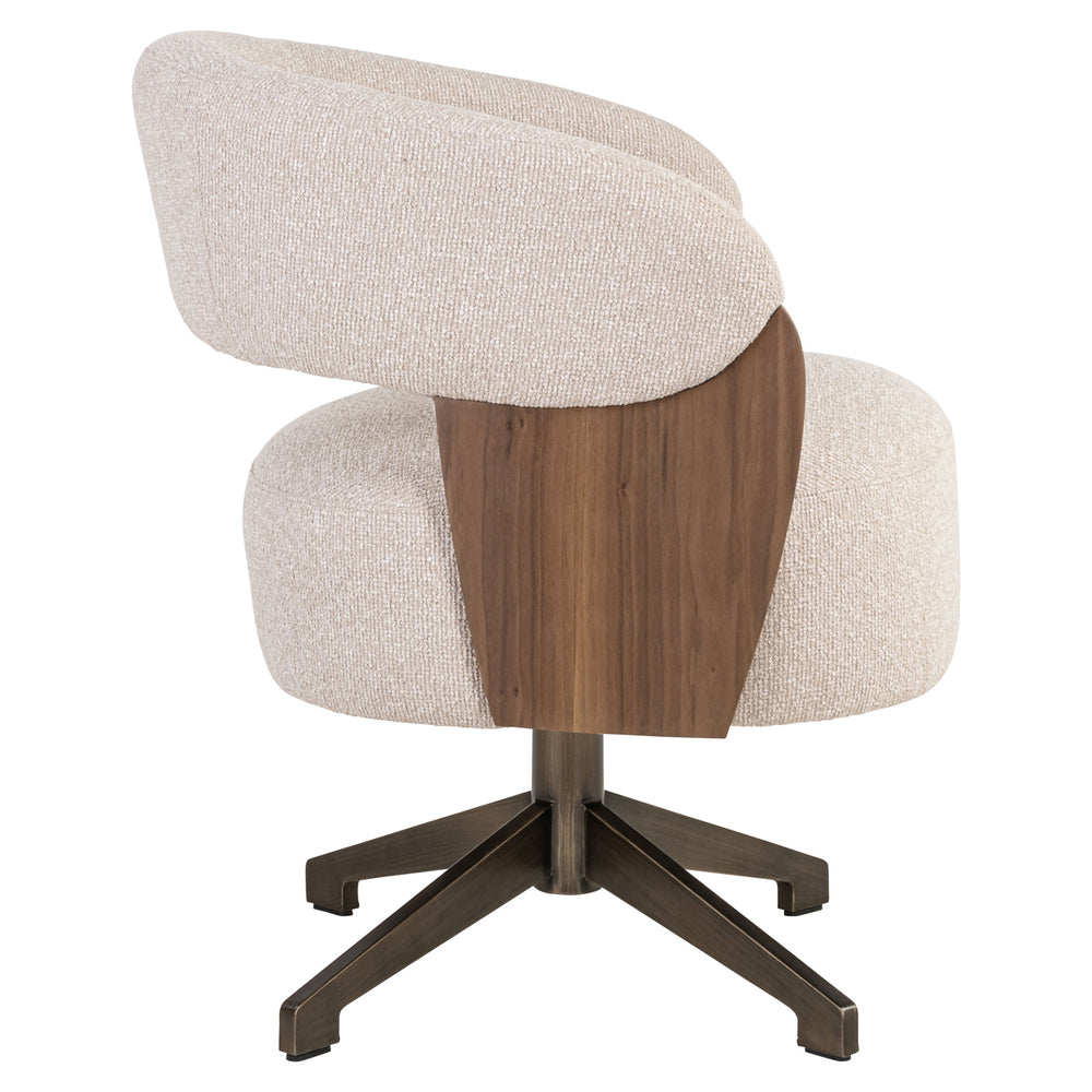 Scaun dining Pollux, lodge desert nuc, rotativ