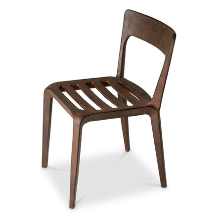 Scaun dining Quentin, aspect oxidat