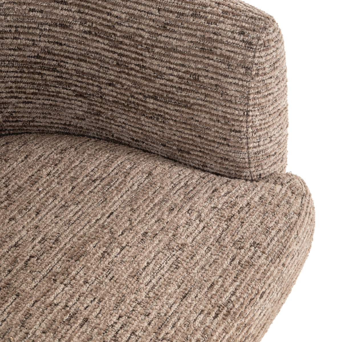 Scaun dining Quiriro, linear mocca, rotativ