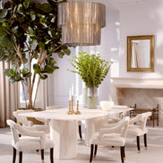 Scaun dining Roumier, Palmer bej