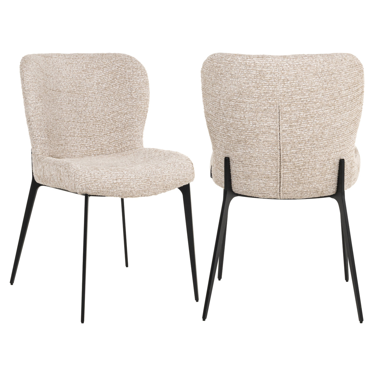 Scaun dining Sergio, linear natural