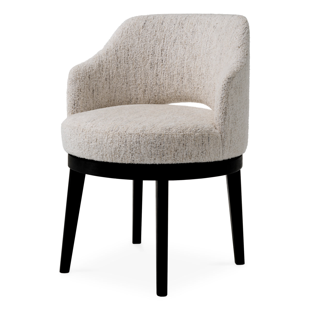 Scaun dining Sofia, Seashell alb-crem