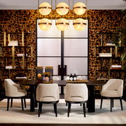 Scaun dining Sofia, Seashell alb-crem