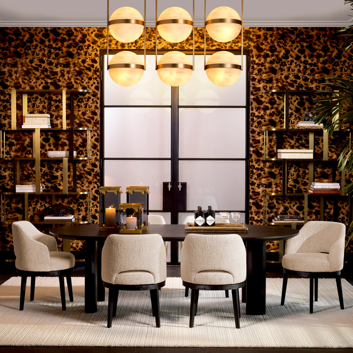 Scaun dining Sofia, Seashell alb-crem