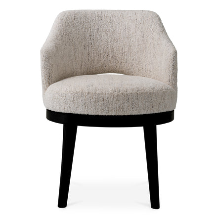 Scaun dining Sofia, Seashell alb-crem