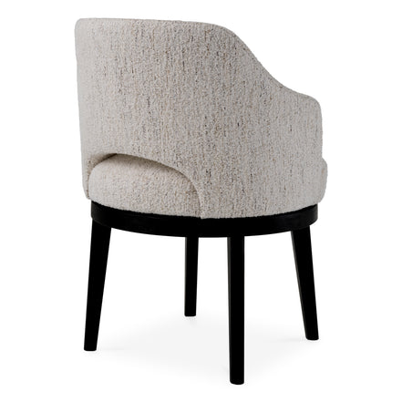 Scaun dining Sofia, Seashell alb-crem