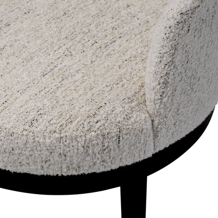 Scaun dining Sofia, Seashell alb-crem