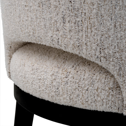 Scaun dining Sofia, Seashell alb-crem