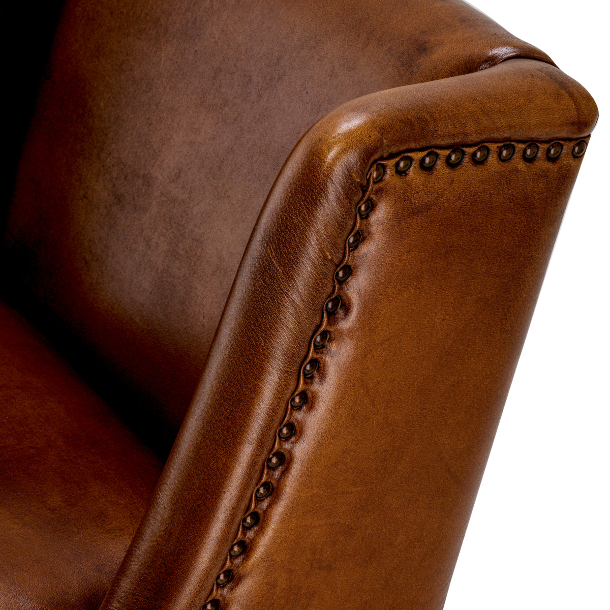 Scaun dining St. James, piele tutun