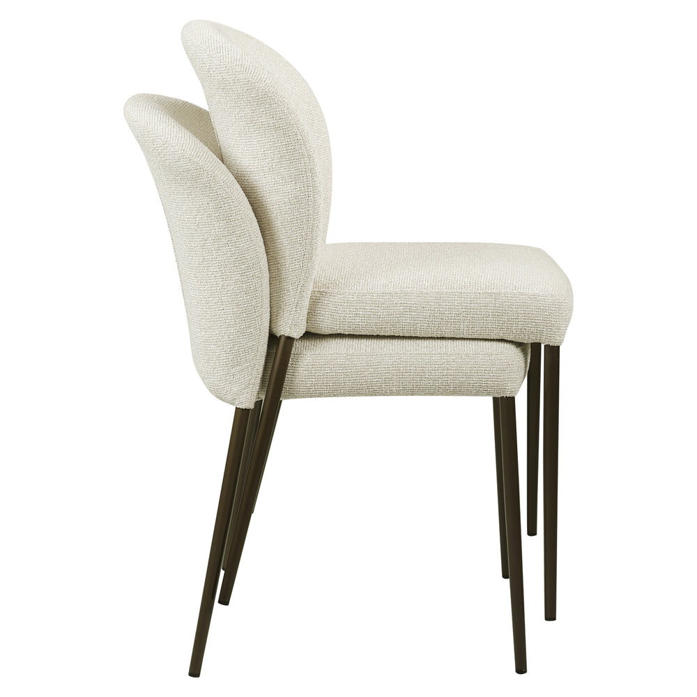 Scaun dining Stacker, biscotti, ignifug (set de 2)