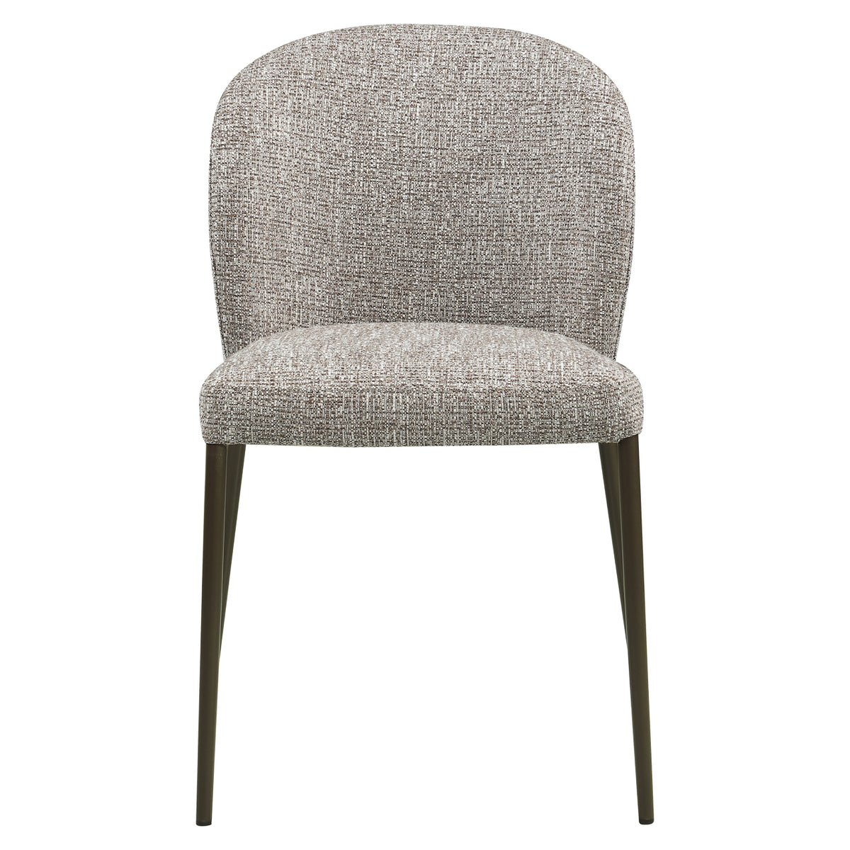 Scaun dining Stacker, tweed pământiu, ignifug (set de 2)