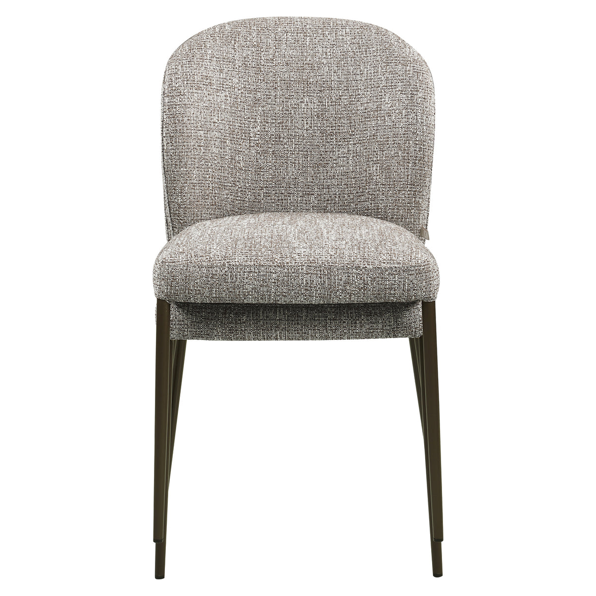 Scaun dining Stacker, tweed pământiu, ignifug (set de 2)