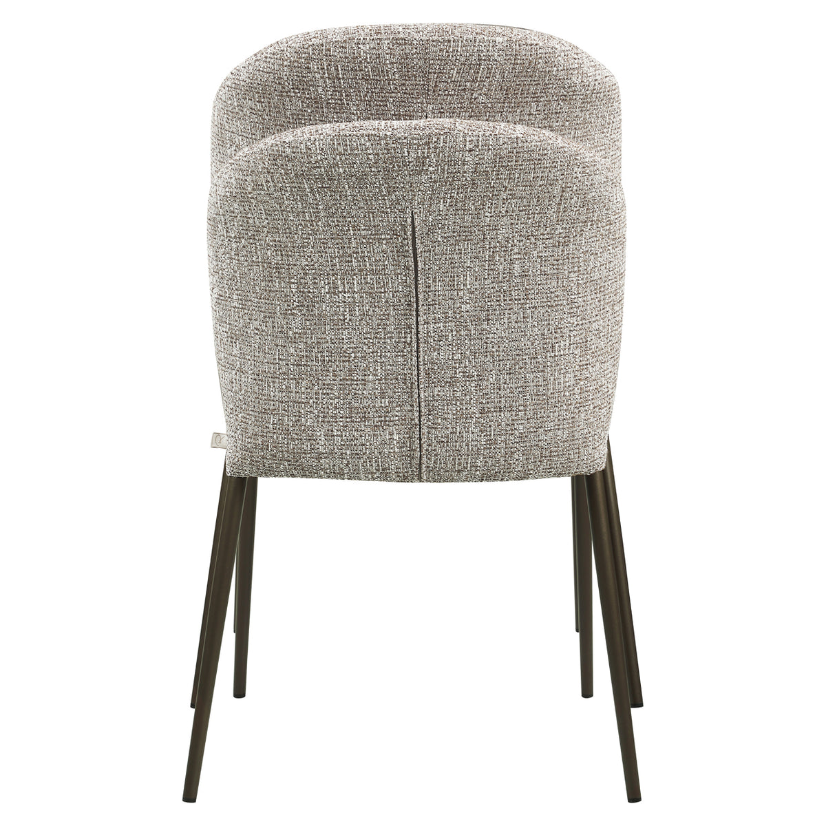 Scaun dining Stacker, tweed pământiu, ignifug (set de 2)
