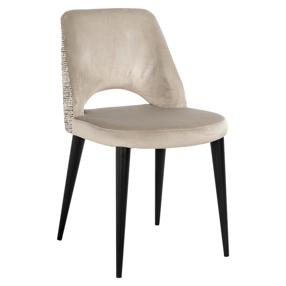 Scaun dining Tabitha, trendy nature, ignifug (set de 2)