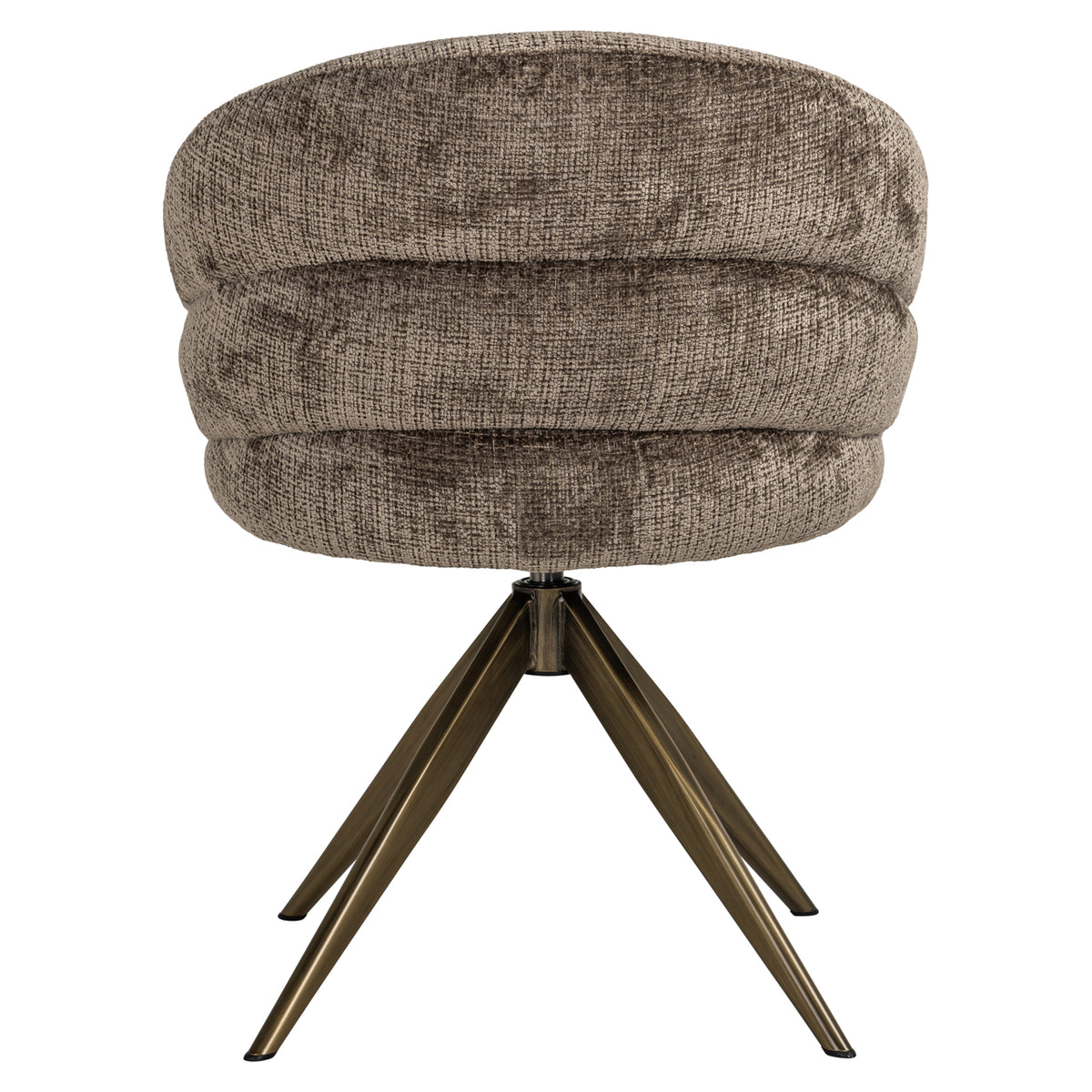 Scaun dining Zendaya, niagara stone, rotativ