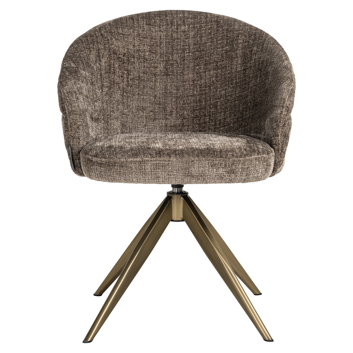 Scaun dining Zendaya, niagara stone, rotativ