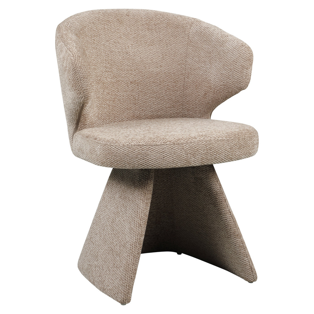 Scaun dining Zenith, mocca boldweave