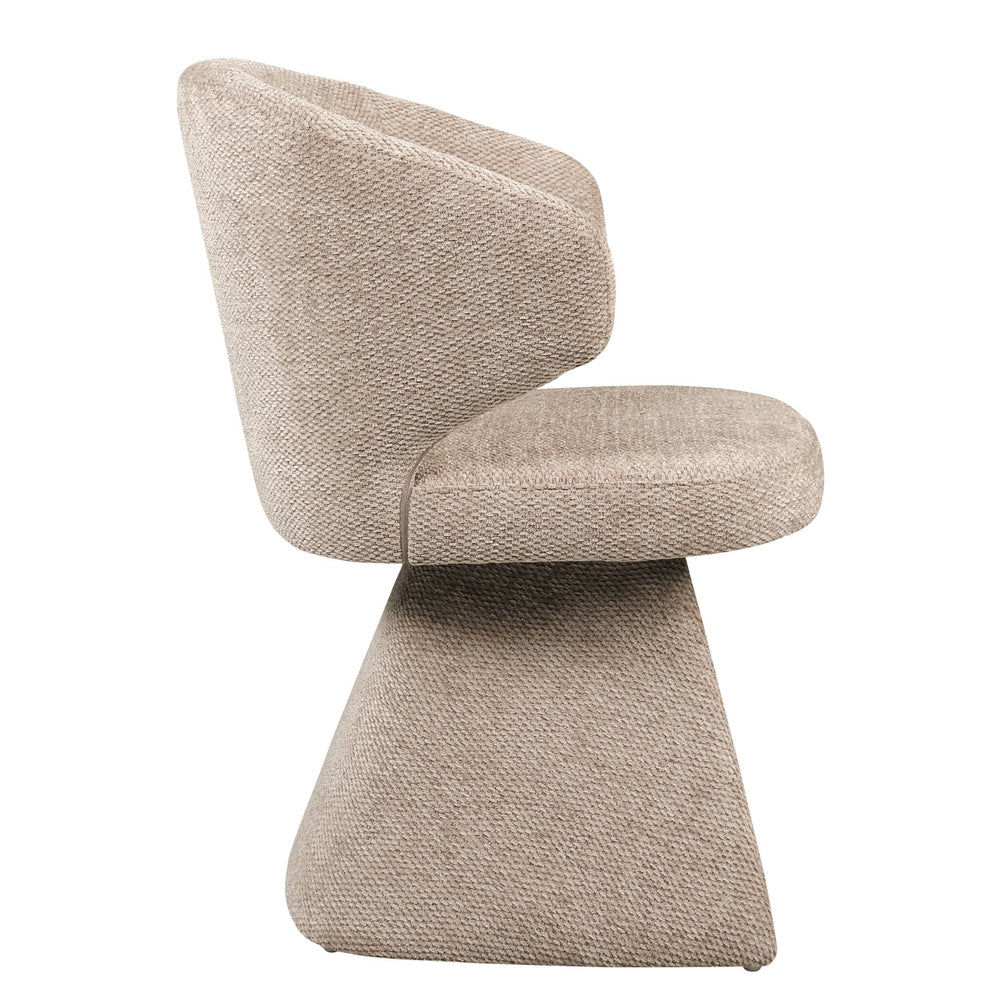 Scaun dining Zenith, mocca boldweave