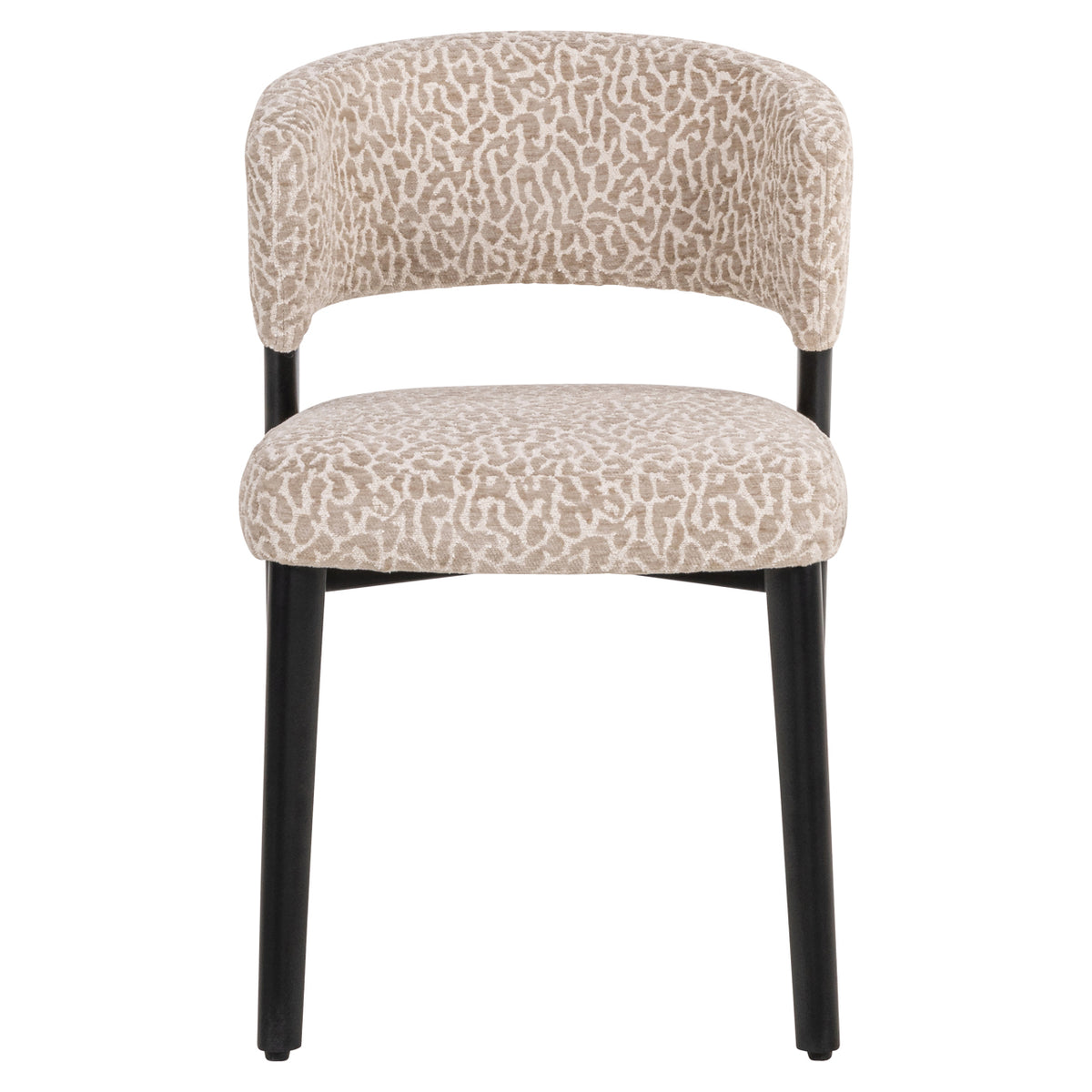 Scaun dining Zeno, leopard bej