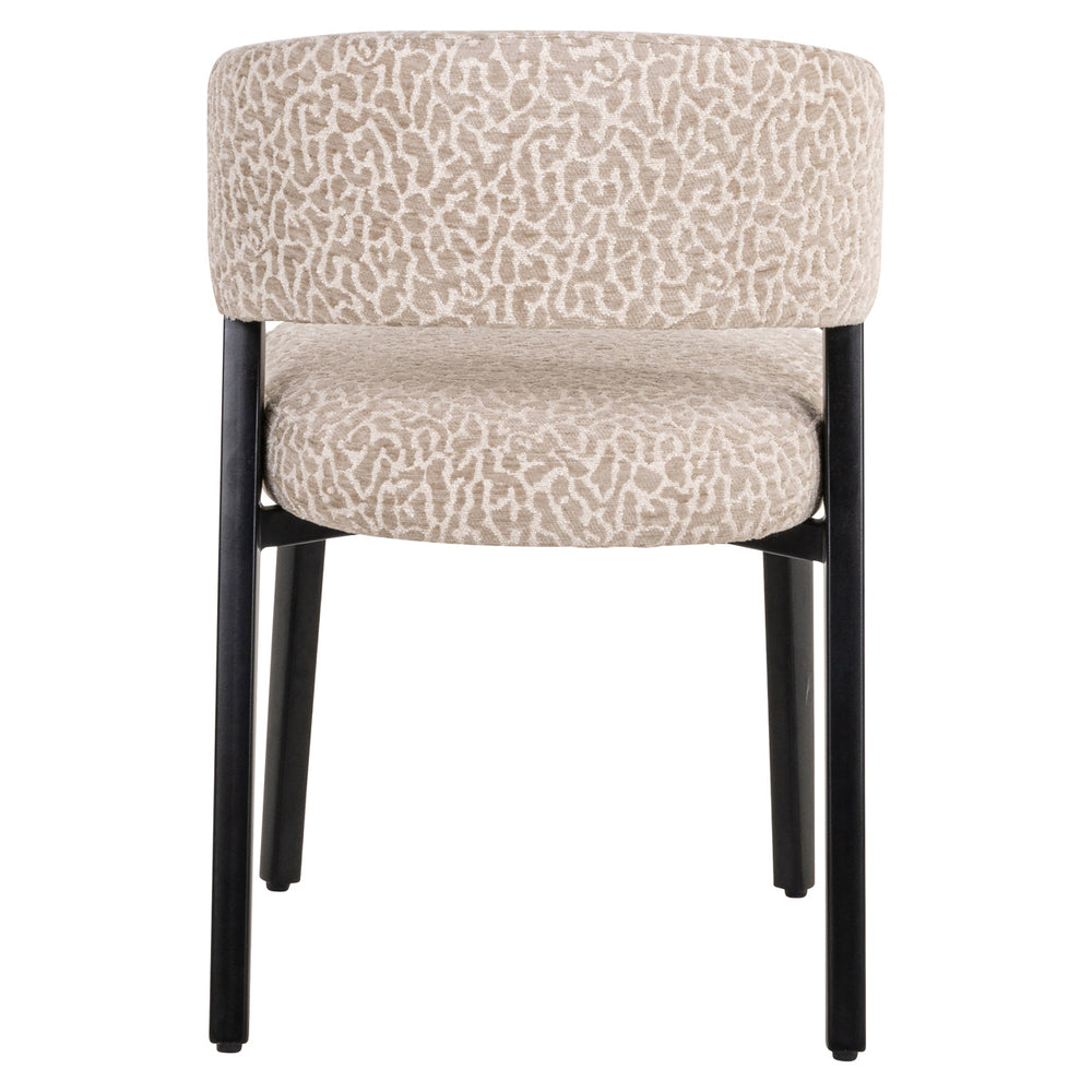 Scaun dining Zeno, leopard bej