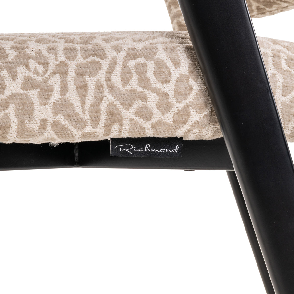 Scaun dining Zeno, leopard bej