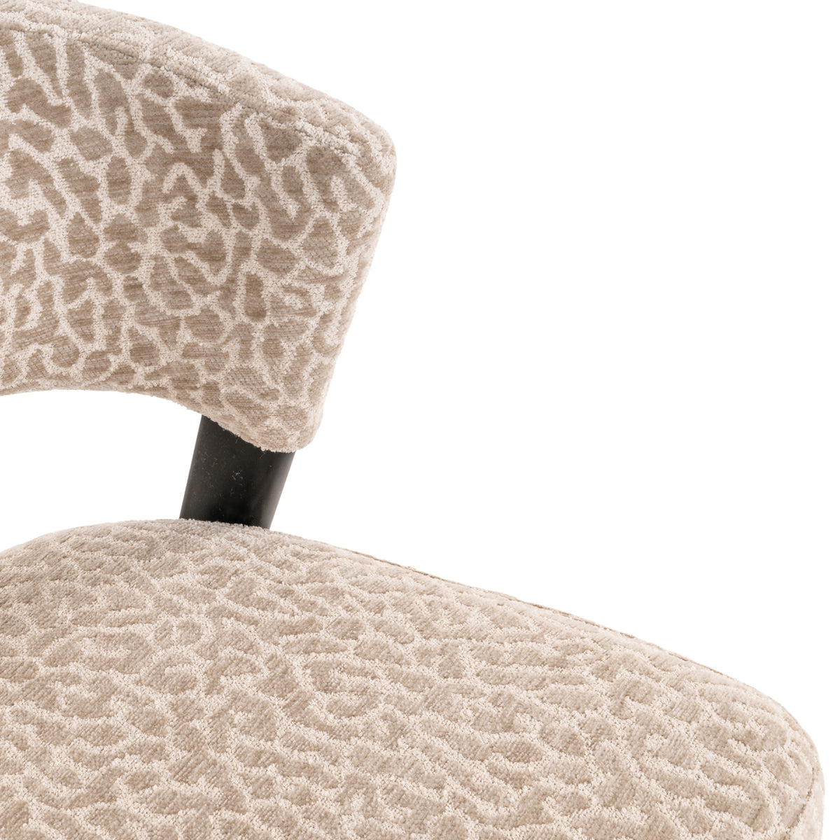 Scaun dining Zeno, leopard bej